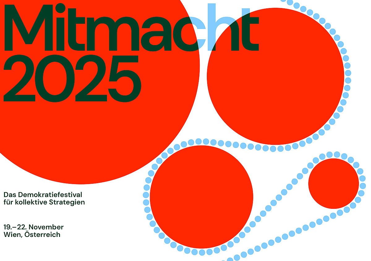 An image shows the details of the event alongside a background of red, interconnected circles