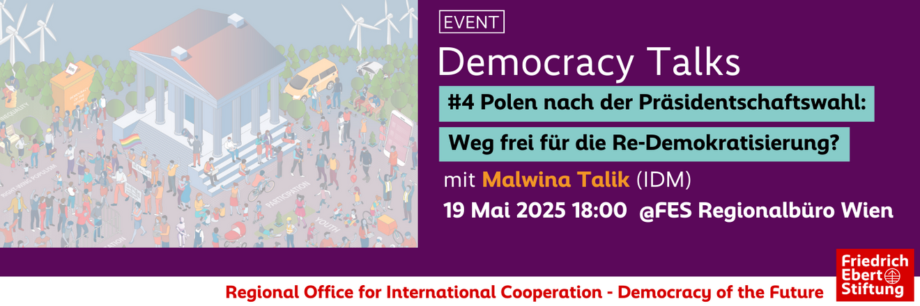 Democracy Talks #4 mit Malwina Talik vom IDM: Polen nach der Präsidentschaftswahl: Weg frei für die Re-Demokratisierung?