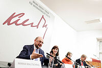 New FES Chairman Martin Schulz and Secretary-General Sabine Fandrych in Vienna