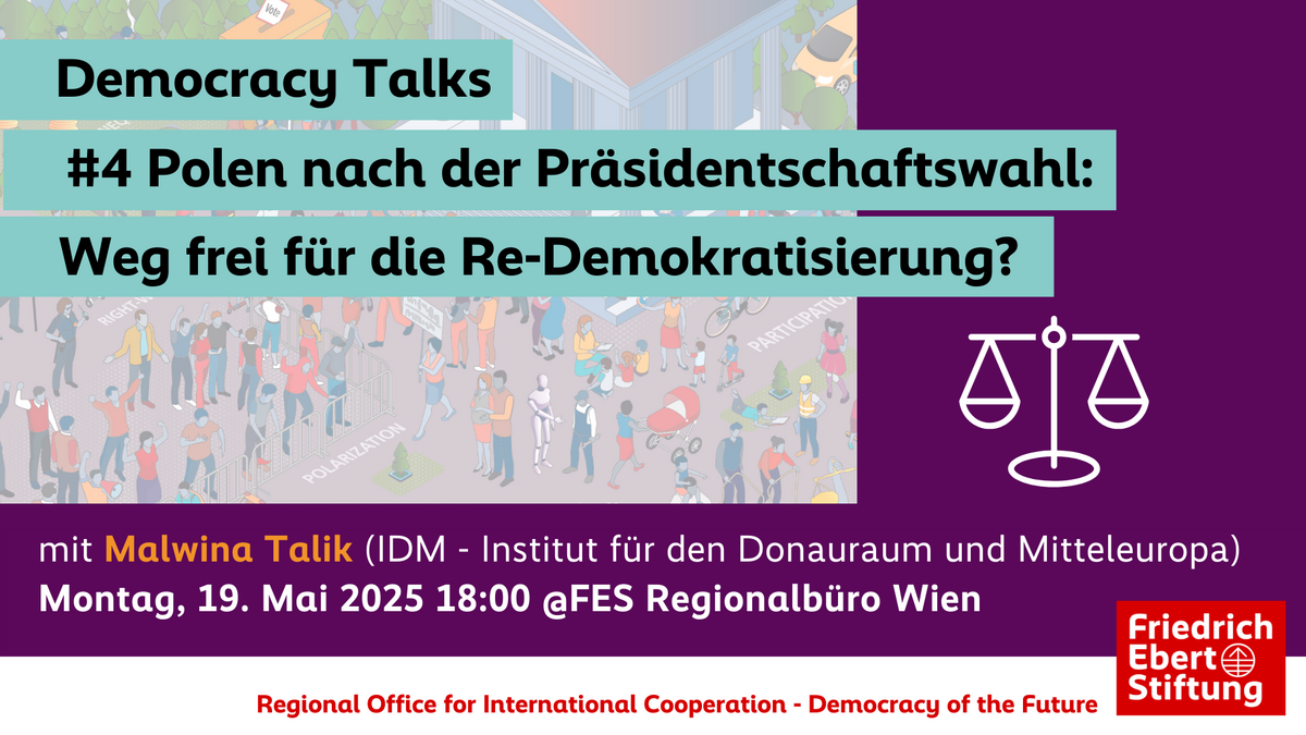 Democracy Talks #4 mit Malwina Talik vom IDM: Polen nach der Präsidentschaftswahl: Weg frei für die Re-Demokratisierung?
