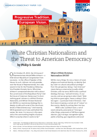 White christian nationalism and the threat to American democracy