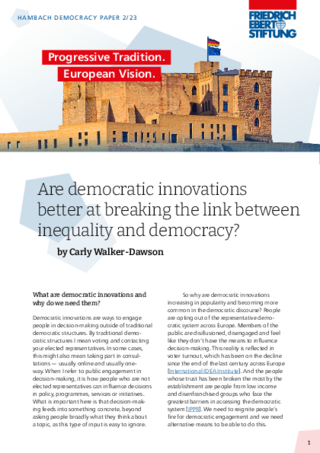 Are democratic innovations better at breaking the link between inequality and democracy?